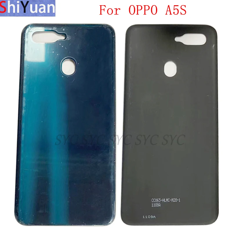 

Крышка батарейного отсека, задняя крышка, задняя крышка телефона для OPPO A5S AX5S, Крышка батарейного отсека с логотипом, запасные части
