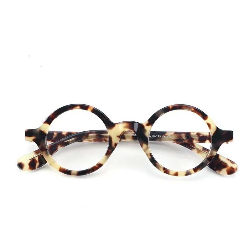 

Zerosun Tortoise Anti Reflection Reading Glasses Men Women Small Round Eyeglasses Frame Male 42mm Spectacles for Prescription