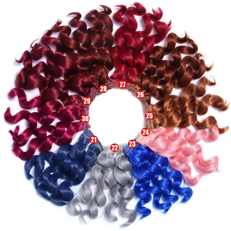 

20*100cm Doll Hair For Blythe DIY Doll Accessories Wigs Hair Milk Slik Toys 1/3 1/4 1/6 BJD SD MSD YOSD Handmade Doll Wigs