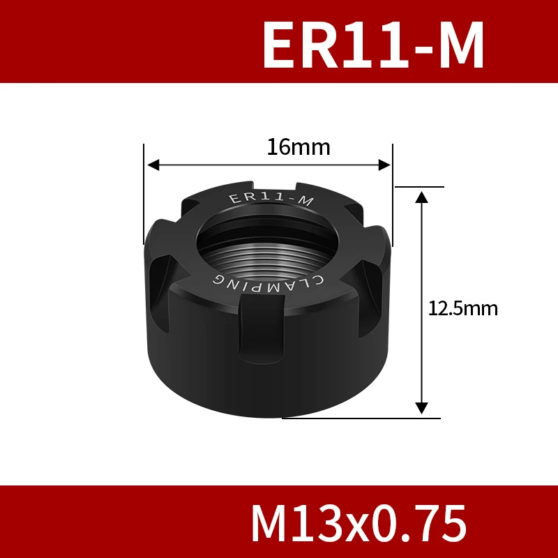 Qjaiune 15-Pack ER11 Collet Set - Precision Spring Collets For CNC Engraving & Milling Machines (1/8", 1/4", 1-7mm) - View #11