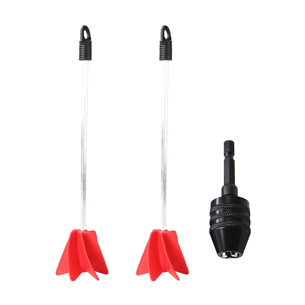 Epoxy Mixing Stick Paint Mixer+Drill Chuck for Mixes Epoxy Mixer Red