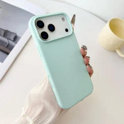 Premium Liquid Silicone Case with MagSafe - iPhone 15 (Cyan blue)