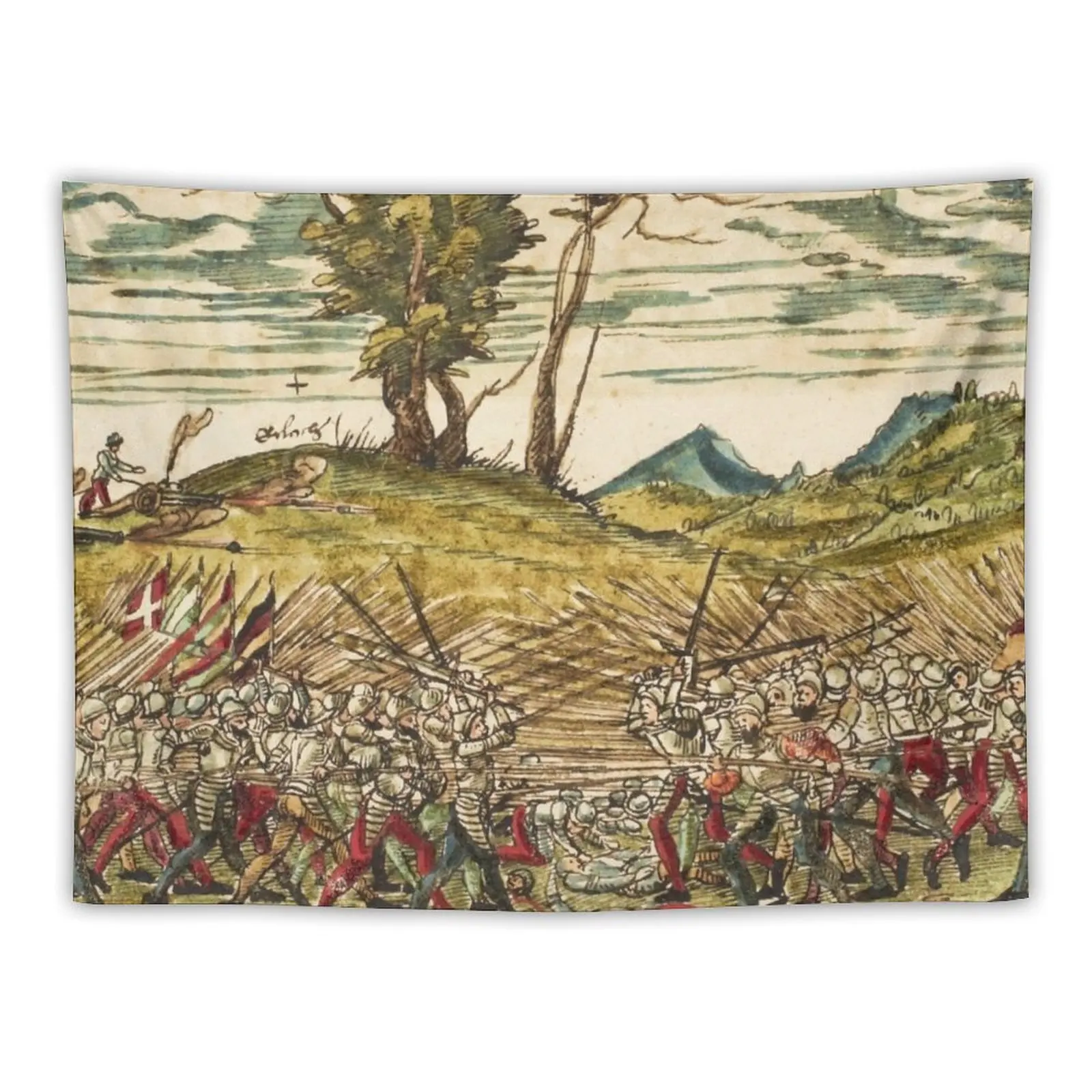 

Medieval battle Tapestry Decorative Wall Wall Hanging Room Decor Korean Style Tapestry