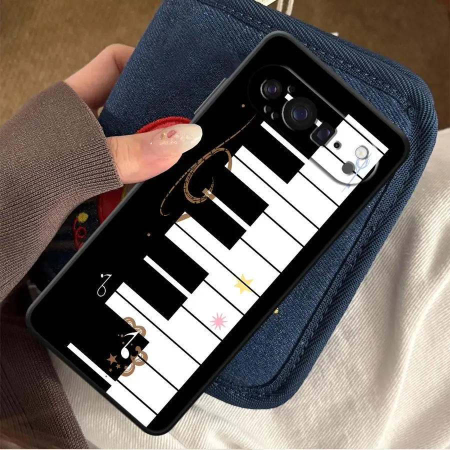 Piano Key Print Phone Case Cover