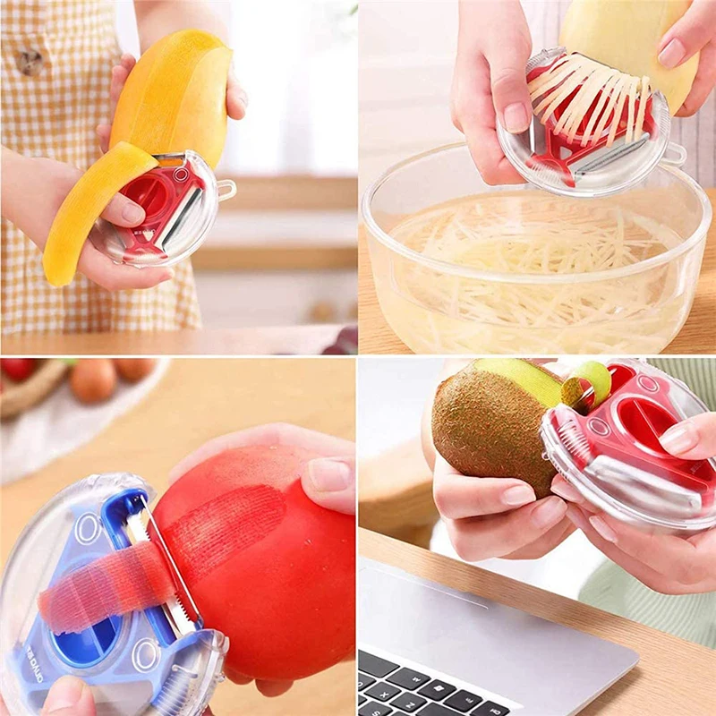 1pc Multifunctional Ceramic Fruit Peeler, Vegetable Peeler, Potato Peeler,  Melon Peeler For Home Kitchen