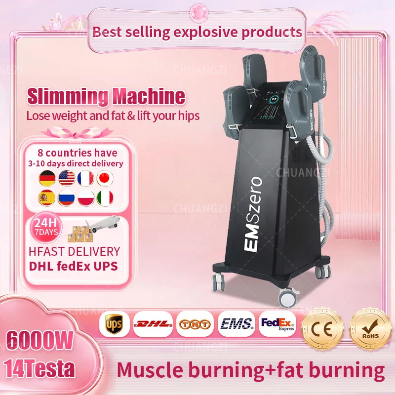 

2023 EMSzero Machine Weight Loss DLS-EMSlim Neo RF 6000W EMS Sculpt NEO Slimming Body Sculpting Muscle Increase