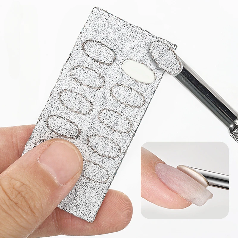 Nail Cuticle Pusher Self-adhesive Sand Flake File Trimming Nails Pre Polishing Sandpaper Set Manicure Treatment Tool