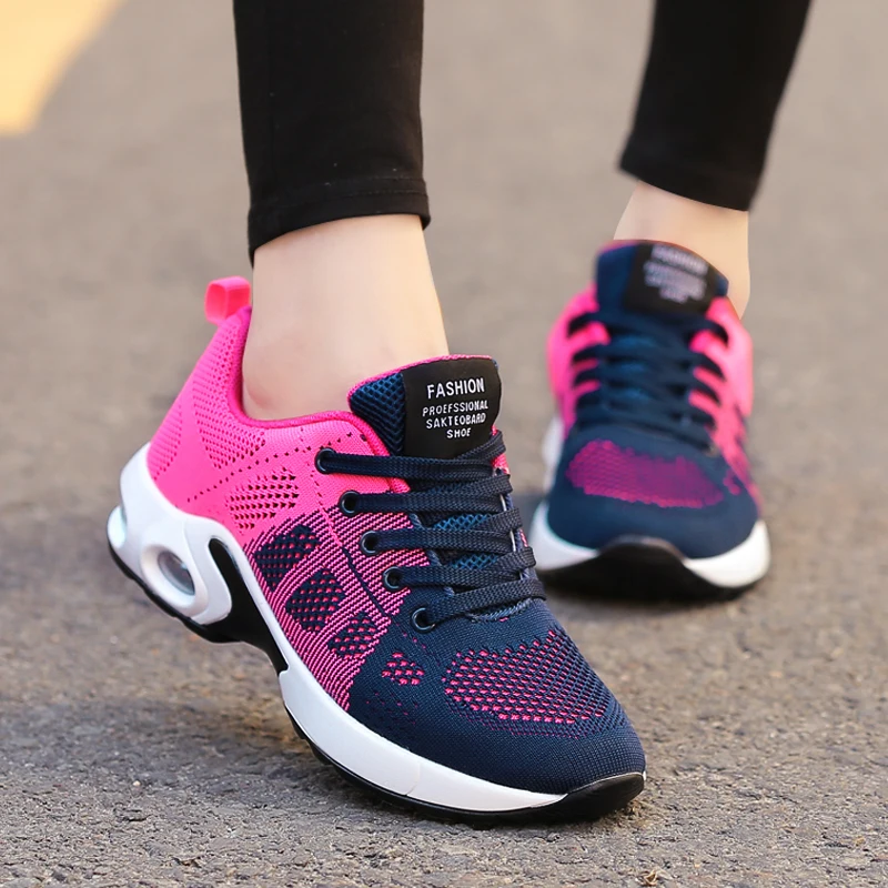 Hot Sale Ladies Running Shoes Comfortable Outdoor Shock Absorption Sports Lightweight Air Cushion Sneakers  zapatillas mujer