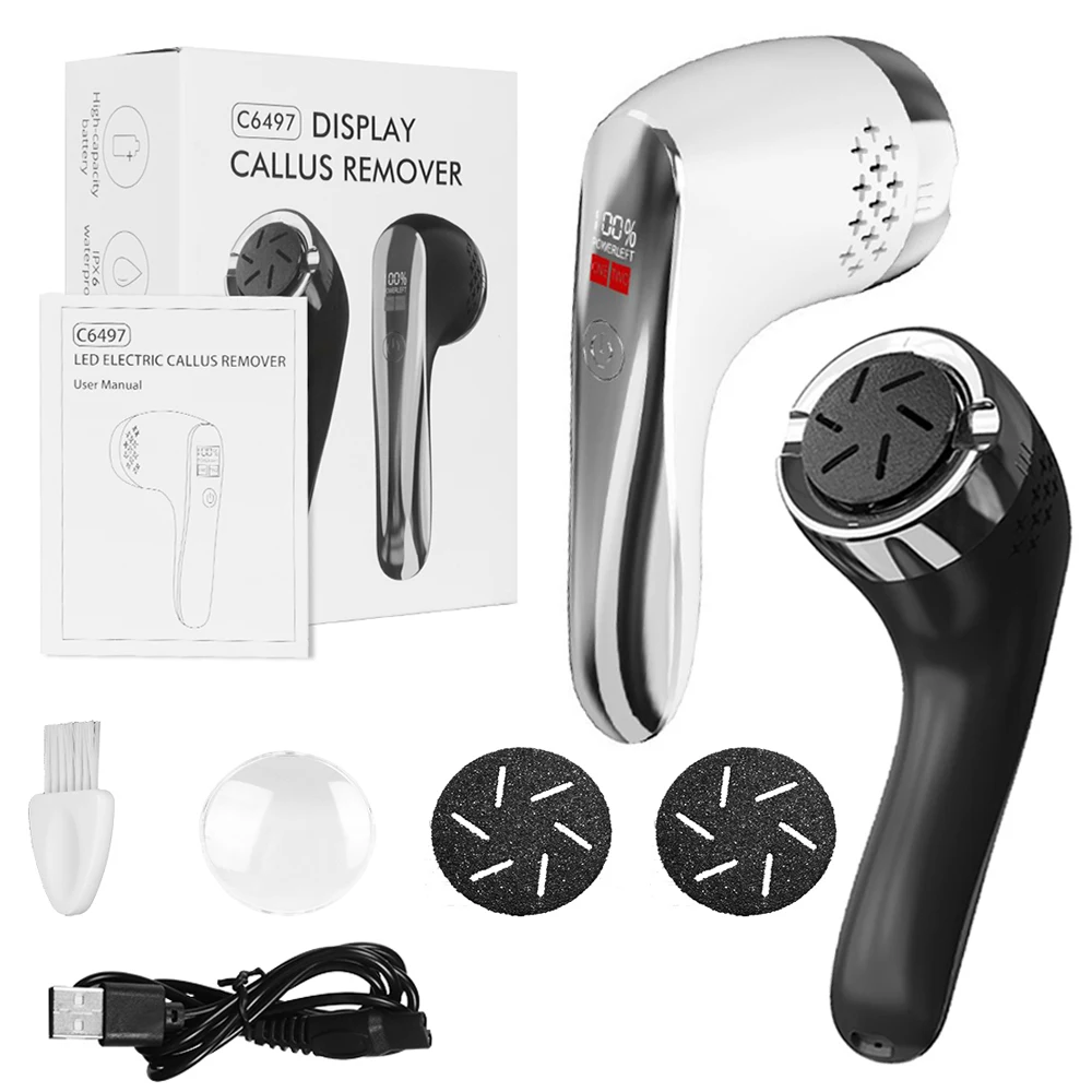 

Electric Callus Remover For Feet Rechargeable Foot Sandpaper Electric Pedicure Vacuum Foot File Foot Hard Dead Skin Remover