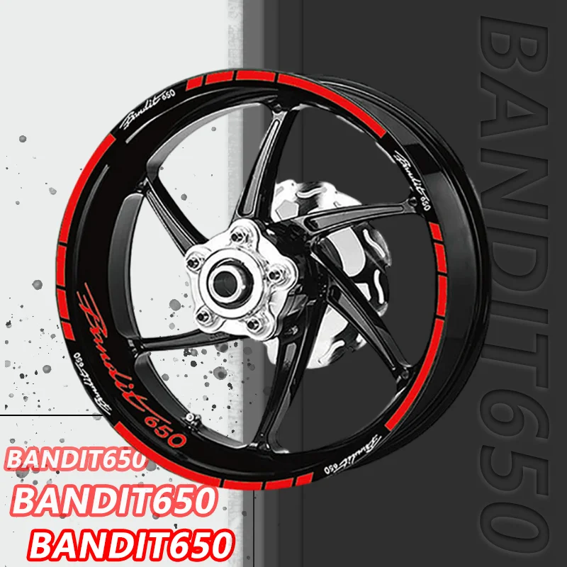 For Bandit650 Bandit1250 Bandit 1250 650 Tire Decoration Stickers Motorcycle Waterproof Wheel Stickers Reflective Stripe Decals