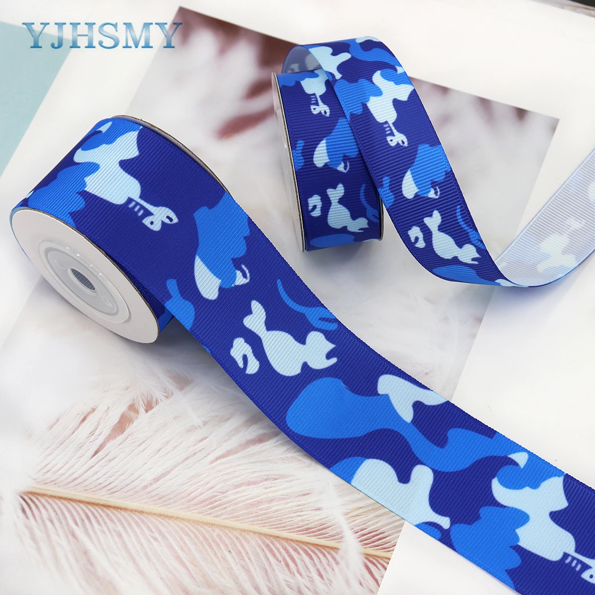 Blauwe Camouflage Print Geweven Lint Camo Lint Wikkel Camouflage Lint  Polyester Stof Linten Voor Krans Strik Diy Ambachten - AliExpress, image size:1200x1200