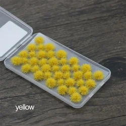 Artificial Grass Tufts for Wargaming Scenery and DIY Projects (Yellow - 39pcs)