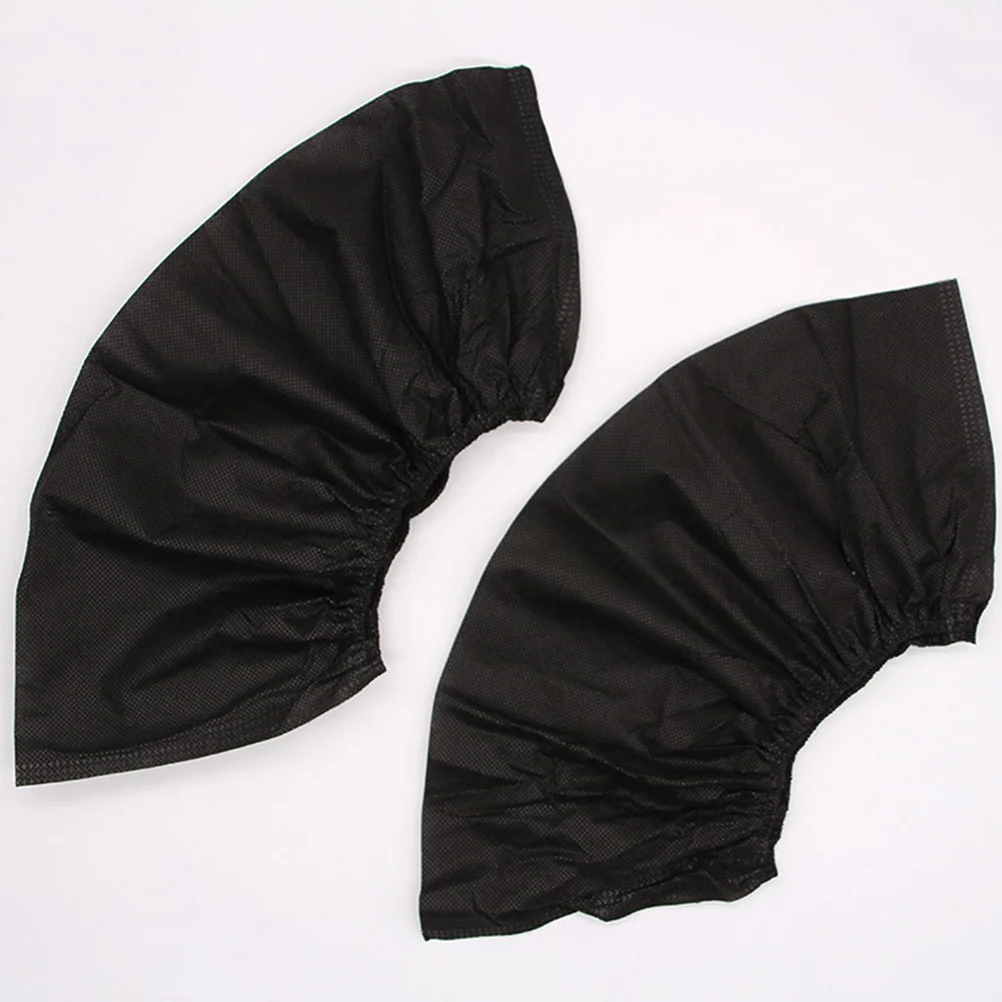 100Pcs Non-woven Shoe Cover Black Thick Disposable Non-woven Nonwoven Foot Cover 
