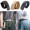 Simple Canvas Men's Belt Fashion Thickened Woven Outdoor Sports Wear-resistant Tooling Solid Color Belt Female Wholesale
