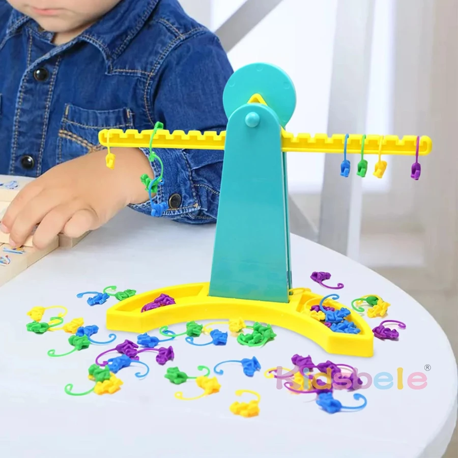 Monkey Balance Counting Toys Educational Monkey Scale Math Toy Montessori Math
