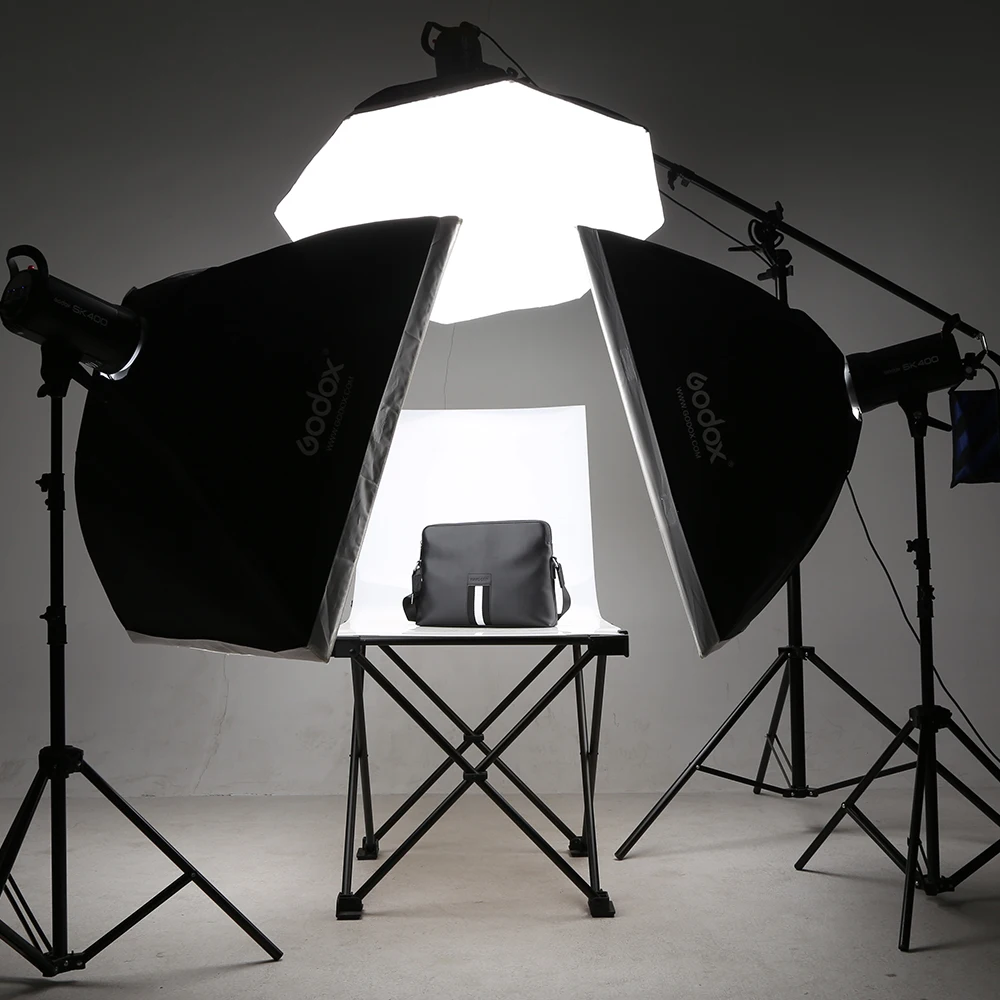 godox sk400 1200w studio flash professionnel photographie photo studio  speedlite éclairage lampe stroboscopique kit set