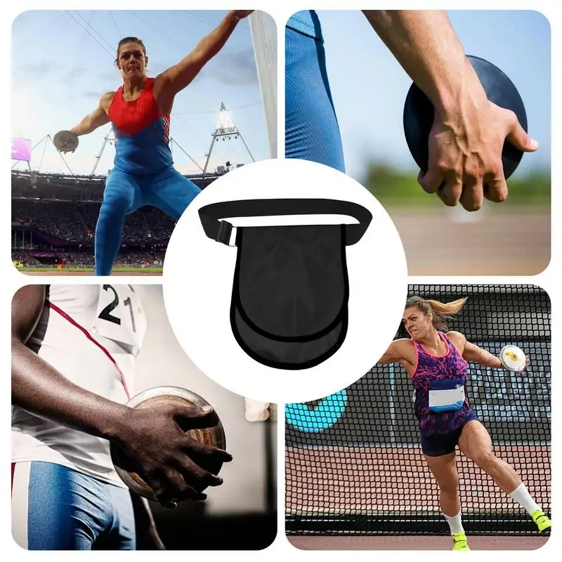 Track And Field Bag Adjustable Shot Put Ball Bag Solid Discus Carrying Case Oxford Cloth Portable Shot Put Storage
