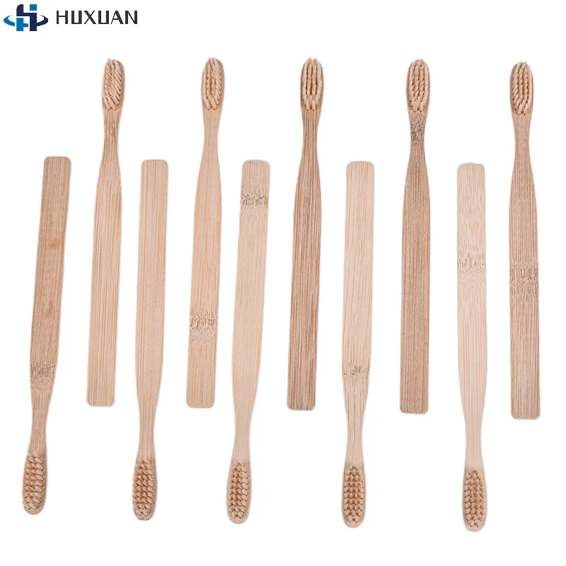 Eco-Friendly Bamboo Toothbrush Pack - Soft Charcoal Bristles for Adults, Perfect for Travel and Oral Care