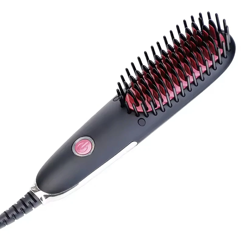 Hot Selling Professional Negative Ion Straight Hair Comb Portable Ceramic Coating Negative Ion Straight Hair Comb