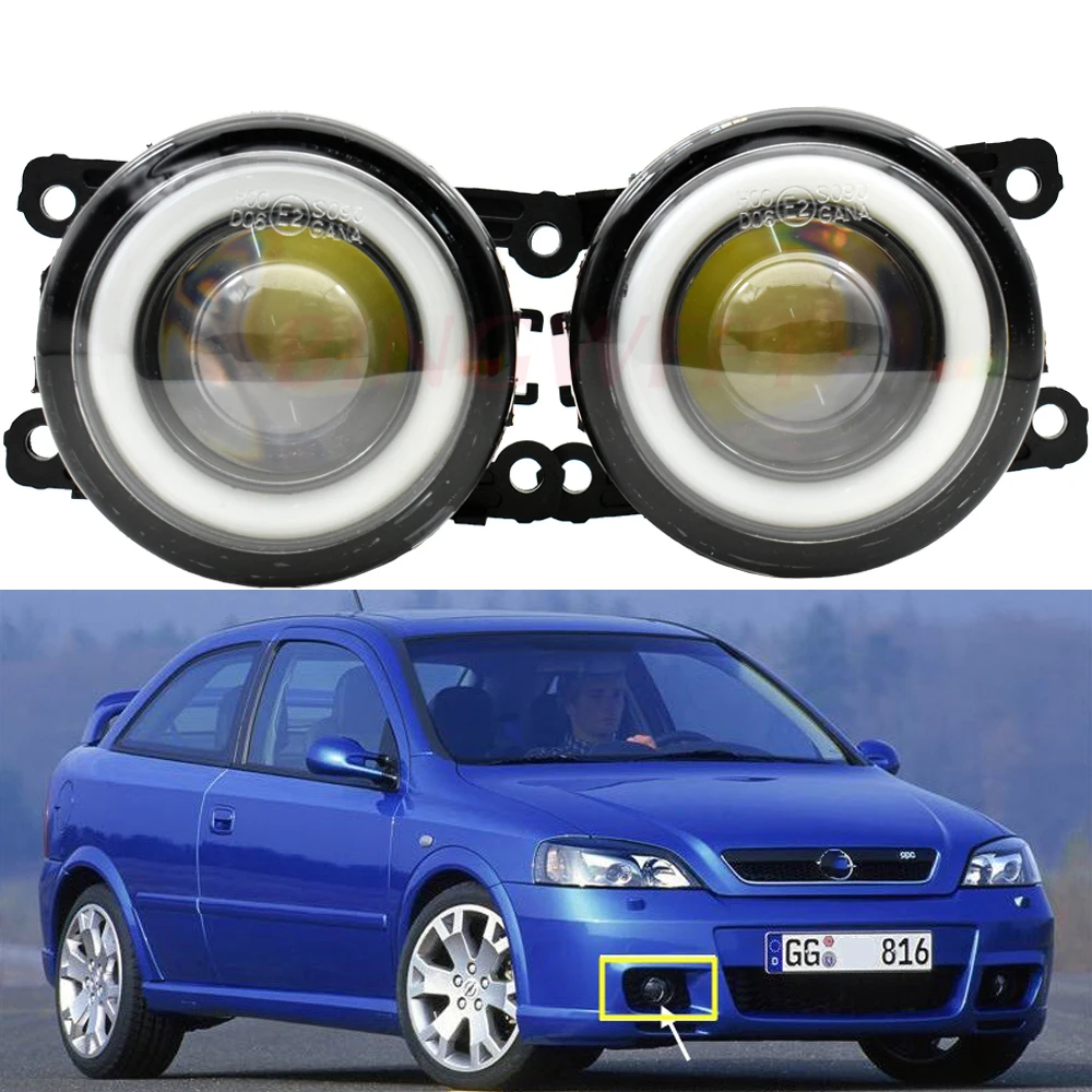 1pairCarFogLightKitAngeleyeDRLDaytimeRunningLightForOpel