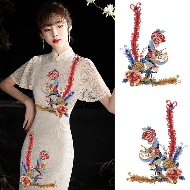 세련된 피닉스 자수 패치로 의류를 돋보이게 하세요