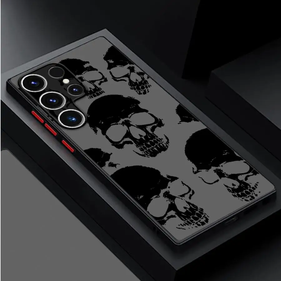 Skeleton Skull Design Phone Back Cover Case