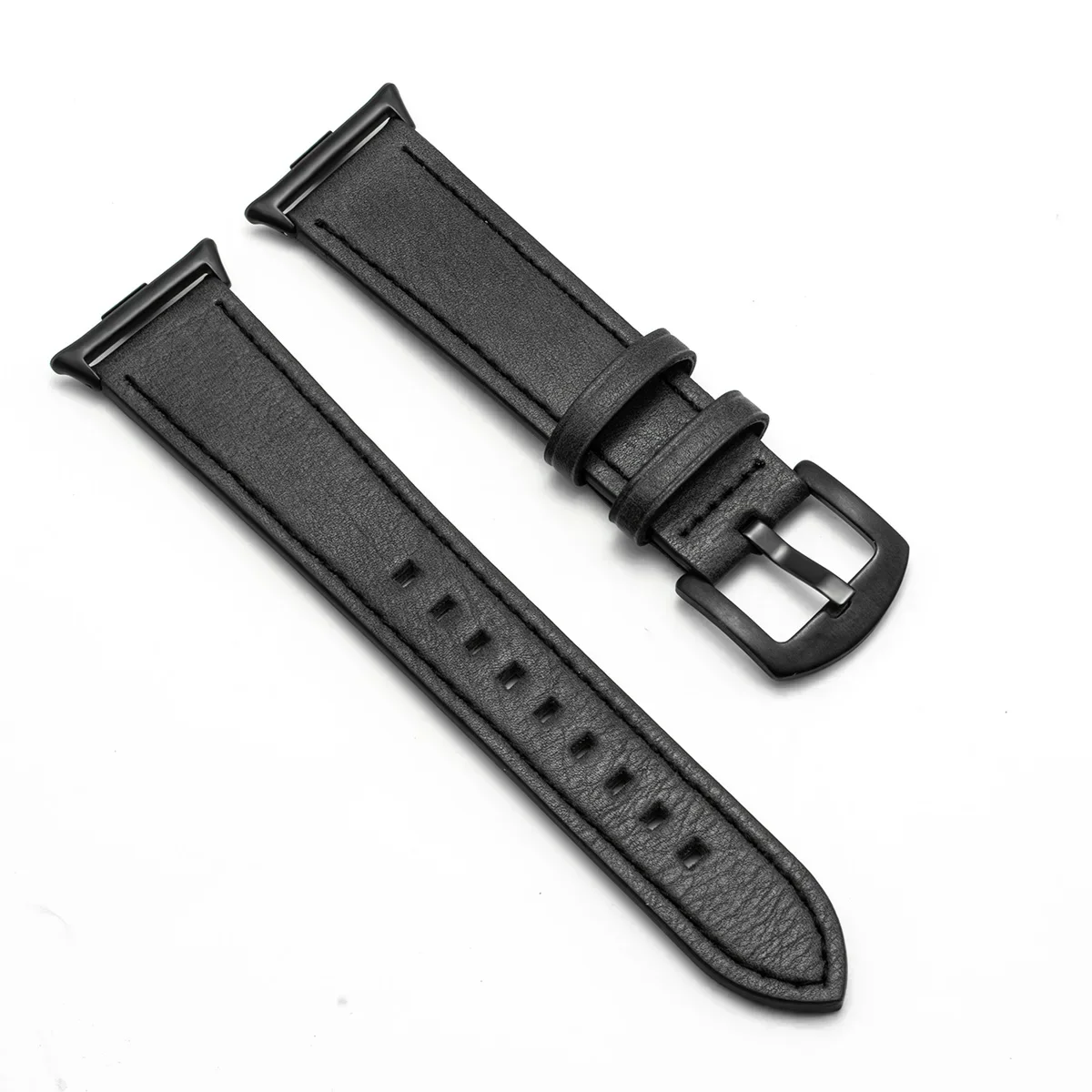 Elegant Leather Strap with Metal Interface