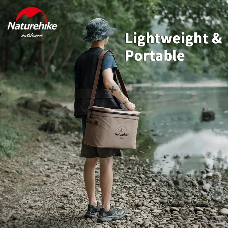 Naturehike Original Outdoor Insulation Bag 20L Camping Travel Refrigerated Ice Bag PVC Picnic Multitool Food Crisper Box Storage