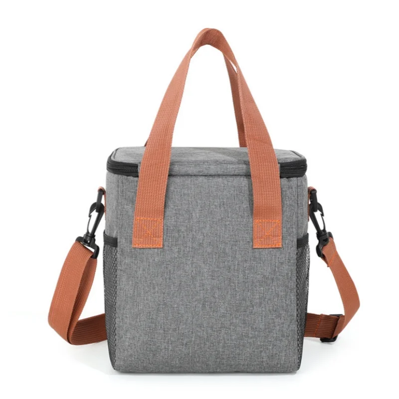 Large Capacity Double Layers Tote Cooler Lunch Bags Thermal Insulation Picnic Bags Waterproof Lunch Box with Shoulder Strap lunch cooler bag cooler bag lunch bag electric lunch box