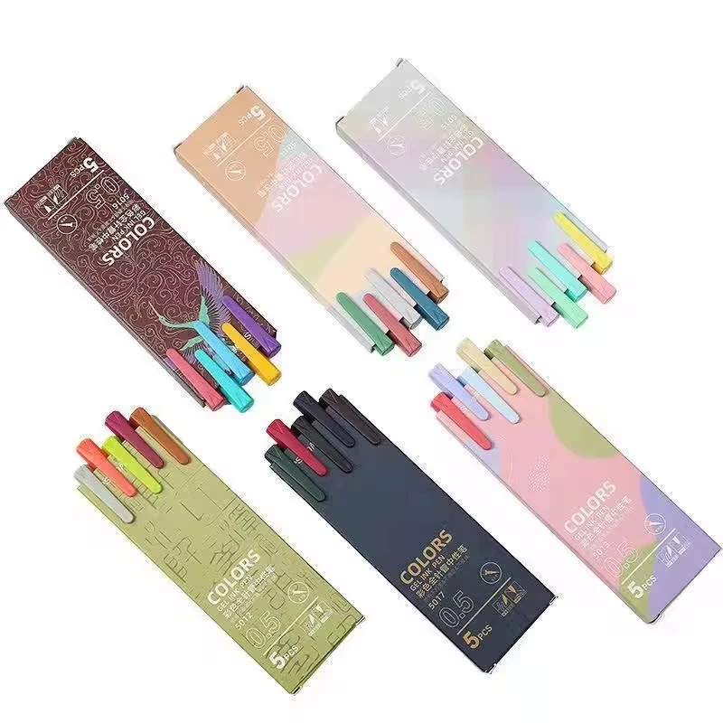 Gel Pens 30 Colors Hand Account Gel Pen Morandi Macaron Retro Color Gel Pen Ins Simple Student Only Japanese Style Notes Korean Stationer