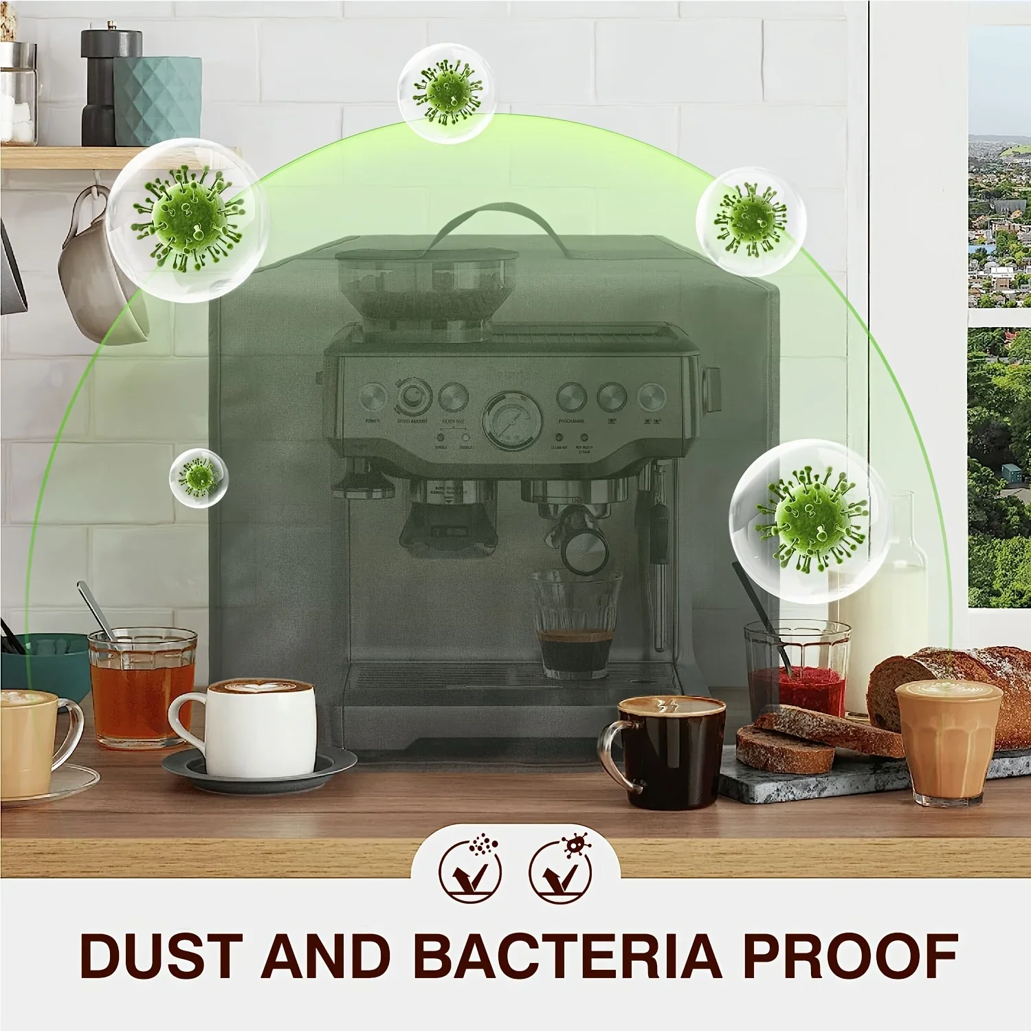 Durable Nylon Coffee Maker Covers Dustproof Washable Non-Waterproof chair cover ibc tank cover bbq grill cover boat cover water tank cover chair dust cover faucet cover printer cover table tennis cover disposable dust cover