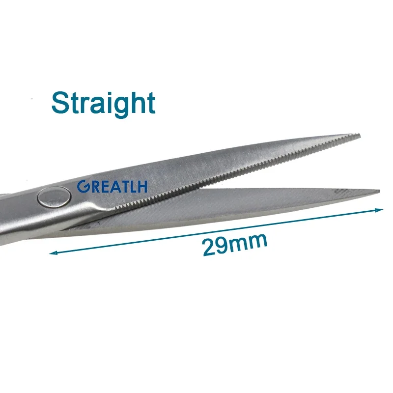 Ophthalmic Microsurgical Scissors Ophthalmic Surgical Instruments Curved Straight Head Serrated Scissors Eye Surgical Tool Ophthalmic Instrument