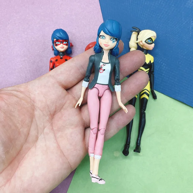 [Defect] 13cm Height Ladybug Doll Toy Multi-joint Movable Children Play House Dress Up Toys 5