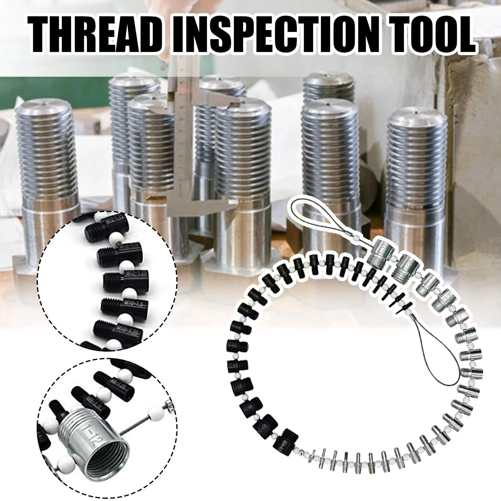 Bolt Nut Thread Checker Measuring Tool Gauge Hand Tool Sets