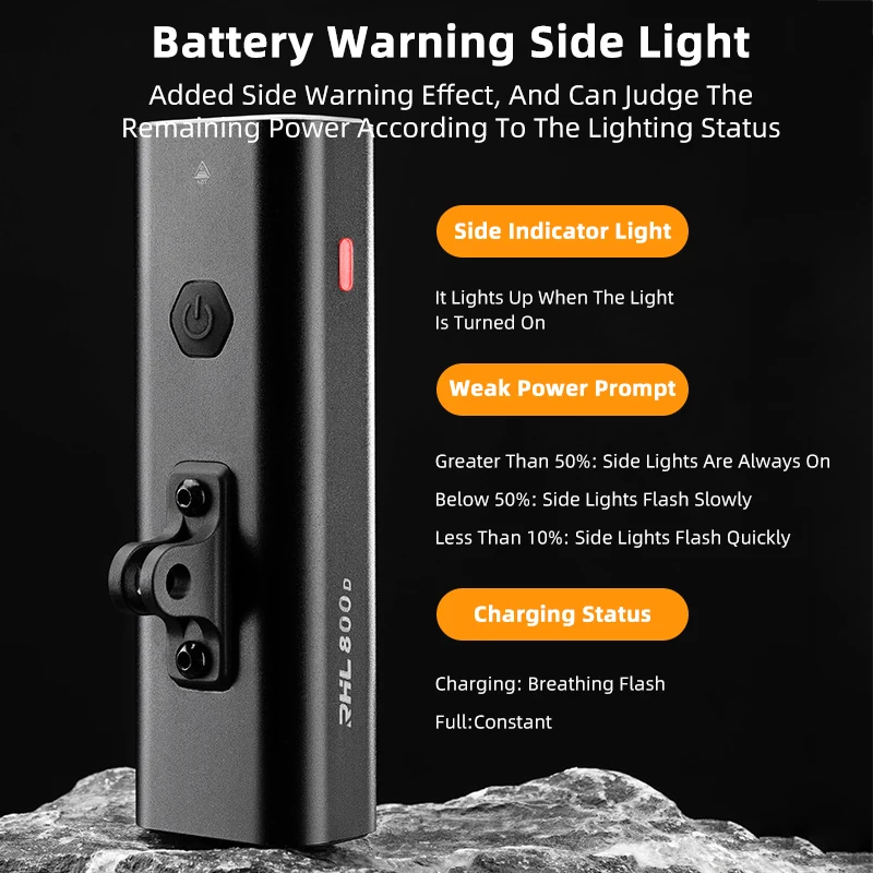 ROCKBROS Lampe Avant de Vélo 1000 Lumens, Élairage Vélo LED Puissante