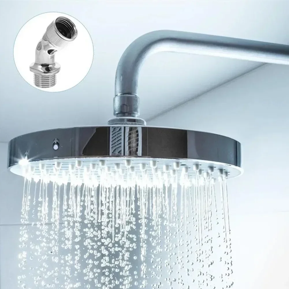 Shower Elbow Adapter For Shower Head 45&deg;Angle G1/2 Male To Female Head For Bathroom Fixture Accessories TOOL