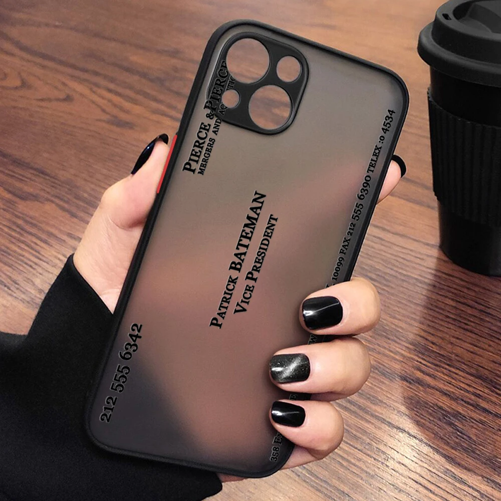 For Iphone 13 Patrick Bateman Business Card Phone Case For Iphone13 12