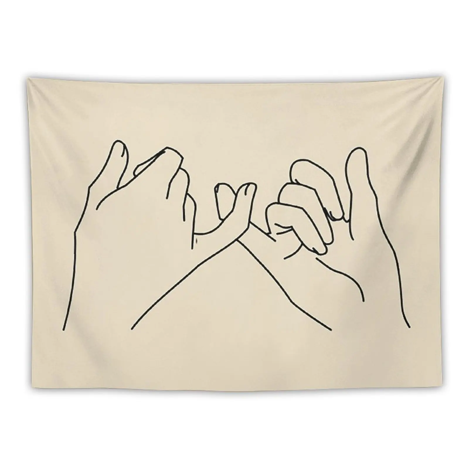 

Pinky Promise Tapestry Living Room Decoration Room Decor Cute