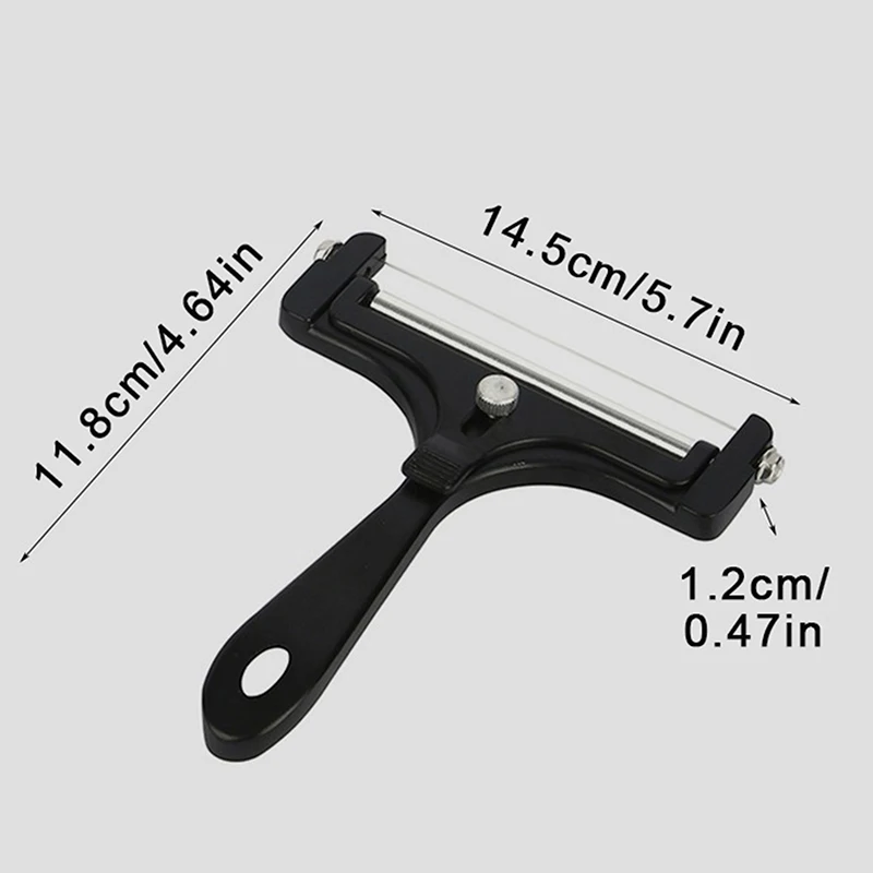 Cheese Slicer Adjustable Thickness Heavy Cheese Cutters With Wires For Soft Semi-Hard Butter