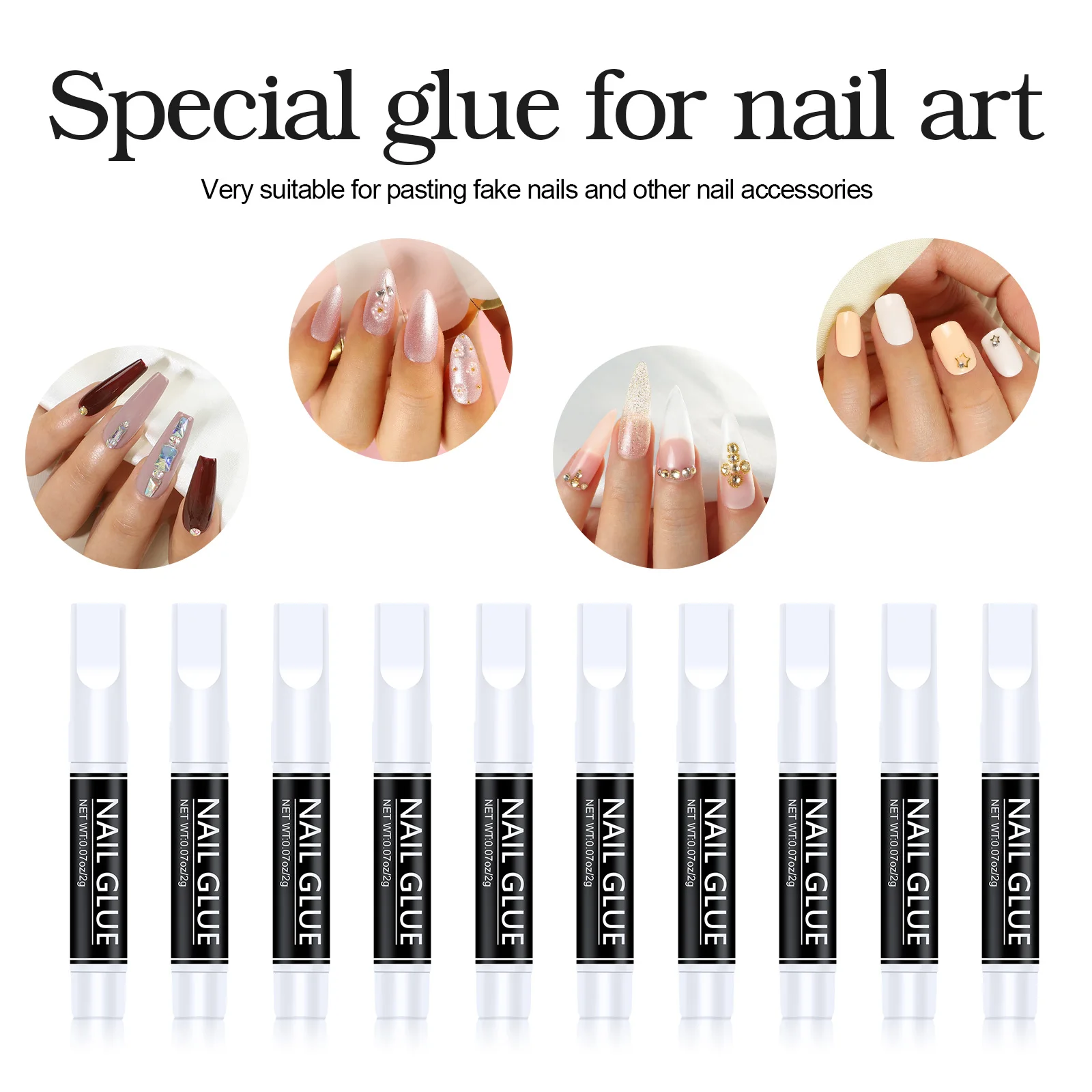 COSCELIA Nail Glue Fast Drying Nails Care Product Nail Decoration Glue for False Nails Glitter Acrylic Decoration 3