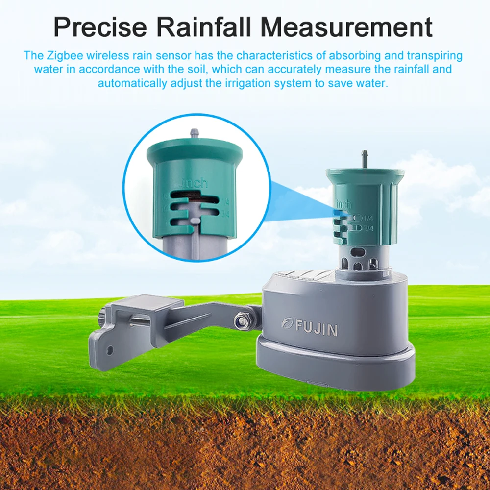ZigBee Wireless Rain Sensor Adjustable Settings Cyclic Timing Irrigation Device