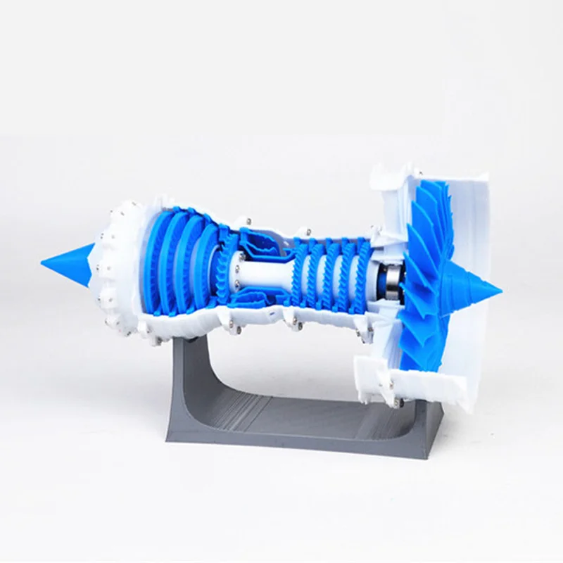 HOT!Aero Engine Turbo Fan Engine Model Air Model Electric 3D Printer