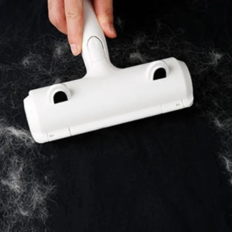 Pet hair roller remover fluff brush washable two-way cleaning dog cat hair furniture sofa clothes tool