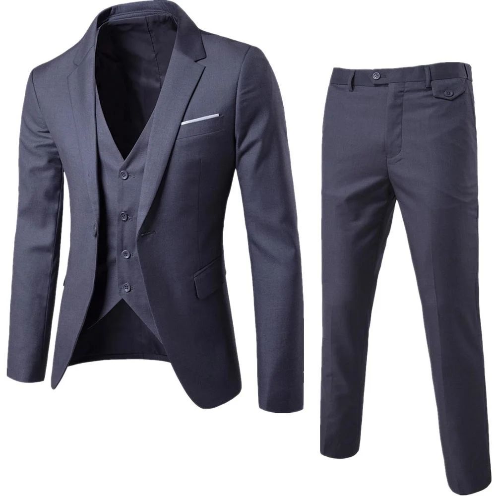 Luxury Classic Full Men's Suit 2023 New in Busienss Slim Fit Elegant Tuxedo Suits Formal Party Business Wedding Male Suits