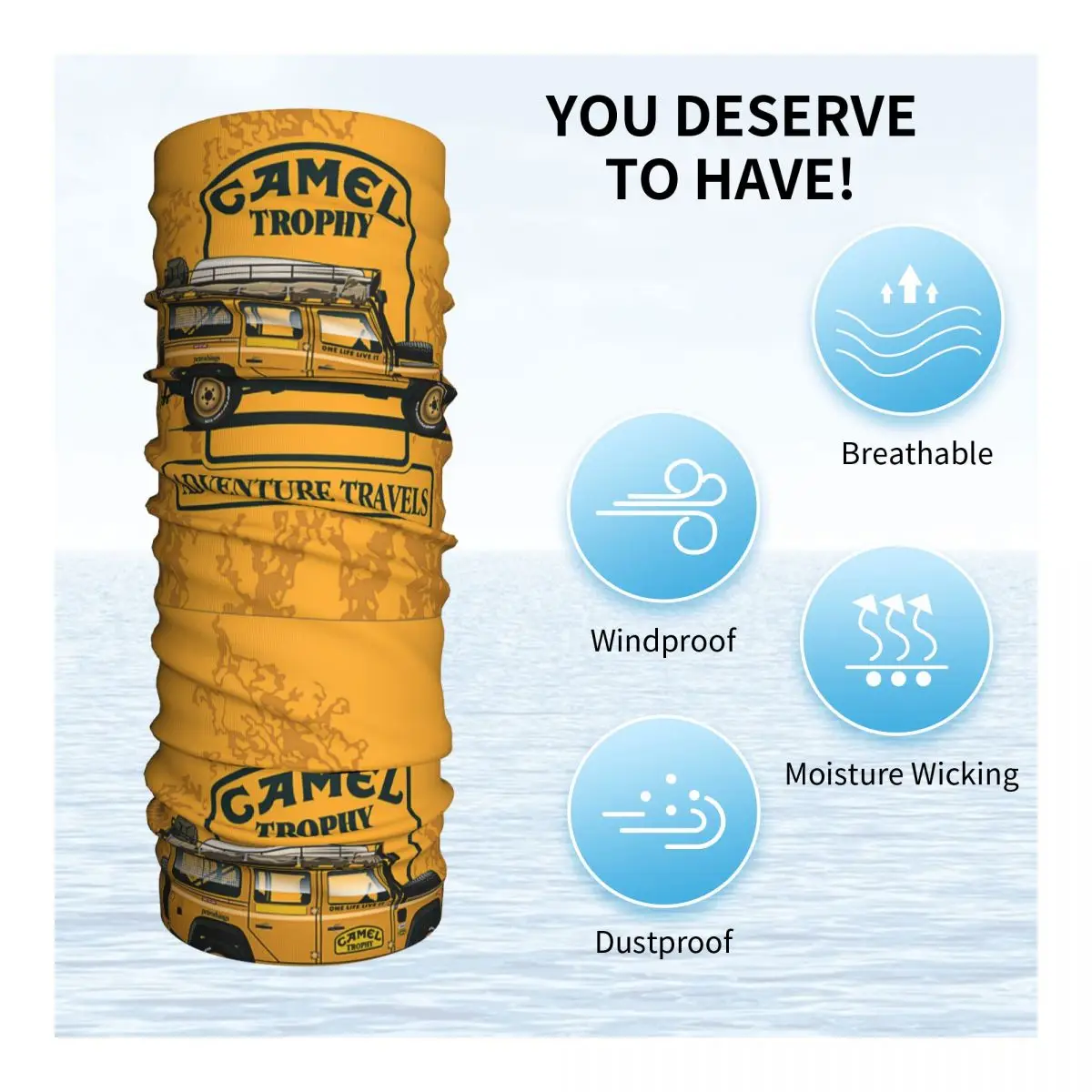 Foulard Multifunzione Elastico - Antivento, UV Per Ciclismo E Escursionismo - Foto 10