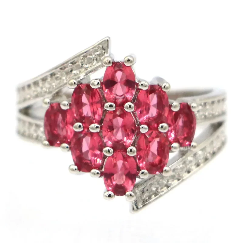4.5g Customized 925 SOLID STERLING SILVER Customized Rings Tourmaline Citrine Swiss Blue Iolite Rhodolite Garnet Violet Tanzanit