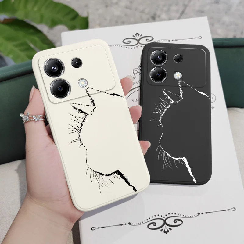 Adorable Feline Silicone Phone Case Cover