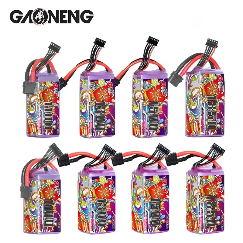 Deux batteries LiPo 6S 1100mAh pour modélisme RC, côte à côte, avec connecteurs XT60 et ruban de protection.