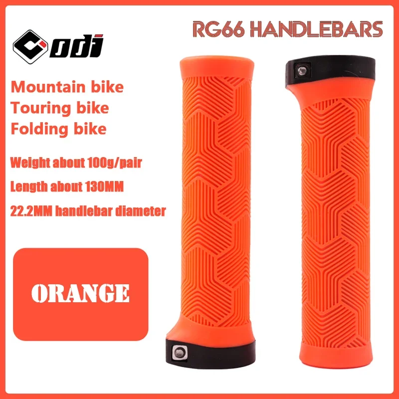 Vibrant Ergonomic MTB Handlebar Grips - Multicolor Rubber Bicycle Grips