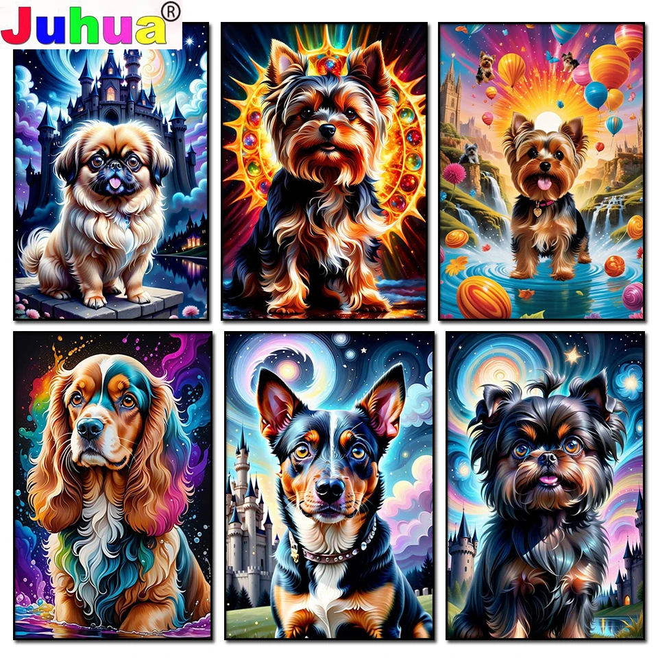 

Beagles Shih Tzu Pomeranian DIY Diamond Painting New 2024 Diamond Embroidery Mosaic Jewelry cross stitch Puppy Dog Home Decor